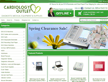 Tablet Screenshot of cardiologyoutlet.com